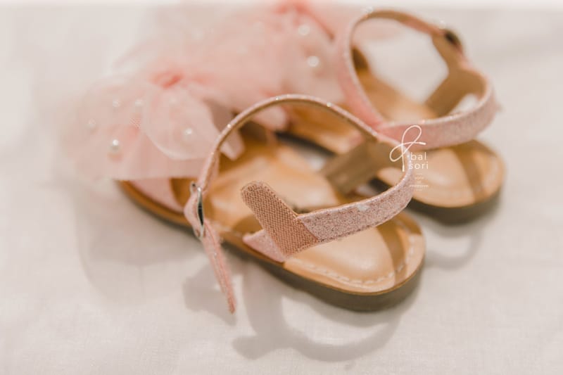 BABYZZAM - Korean Children Fashion - #Kfashion4kids - Pearl Ribbon Snadals - 10
