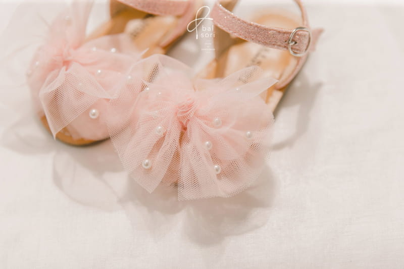 BABYZZAM - Korean Children Fashion - #Kfashion4kids - Pearl Ribbon Snadals - 11