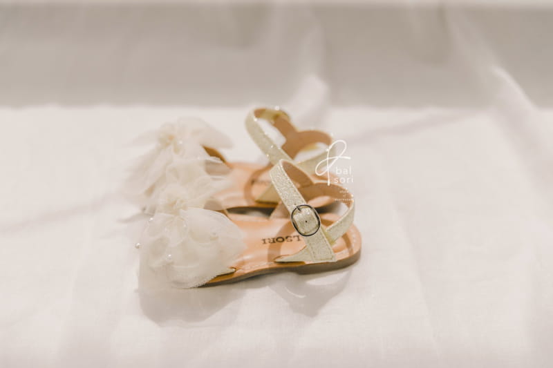 BABYZZAM - Korean Children Fashion - #Kfashion4kids - Pearl Ribbon Snadals - 12