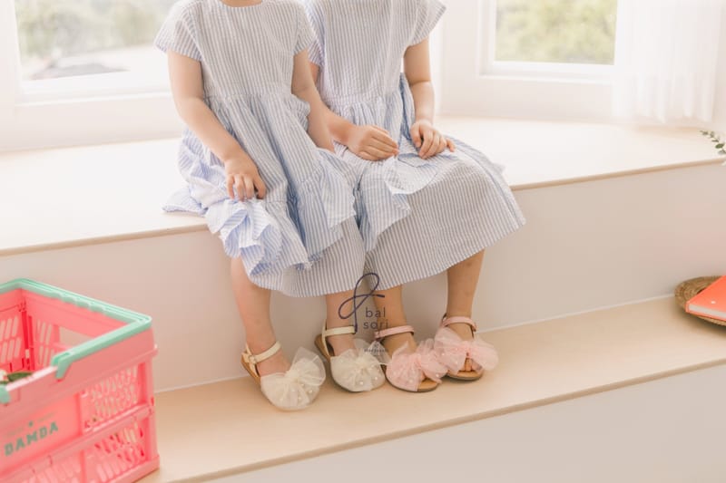 BABYZZAM - Korean Children Fashion - #Kfashion4kids - Pearl Ribbon Snadals - 7