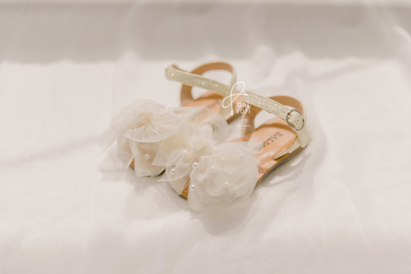 BABYZZAM - Korean Children Fashion - #Kfashion4kids - Pearl Ribbon Snadals - 9