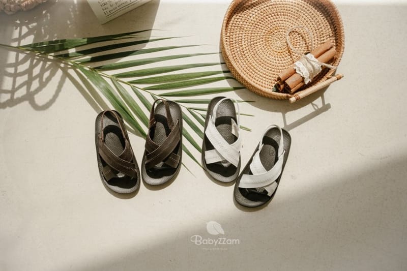 BABYZZAM - Korean Children Fashion - #Kfashion4kids - Sheepskin Cross Sandals