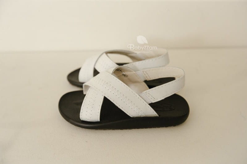 BABYZZAM - Korean Children Fashion - #Kfashion4kids - Sheepskin Cross Sandals - 11