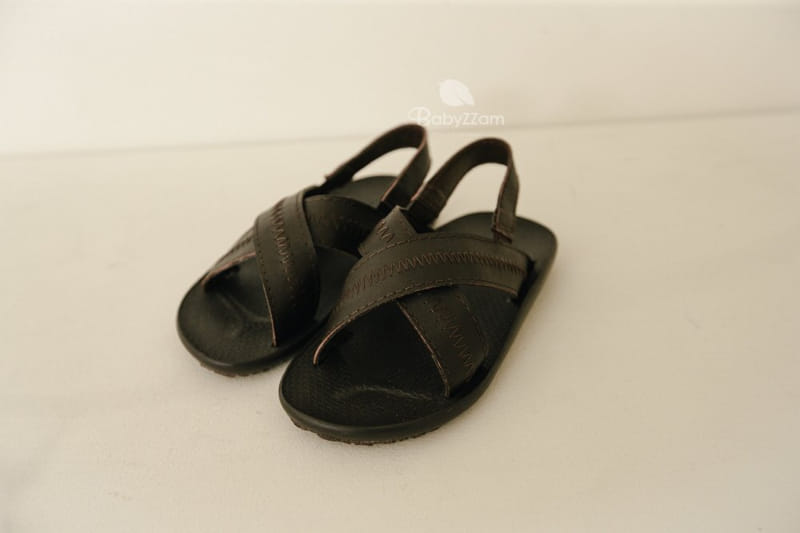 BABYZZAM - Korean Children Fashion - #Kfashion4kids - Sheepskin Cross Sandals - 6