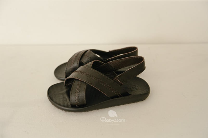 BABYZZAM - Korean Children Fashion - #Kfashion4kids - Sheepskin Cross Sandals - 7