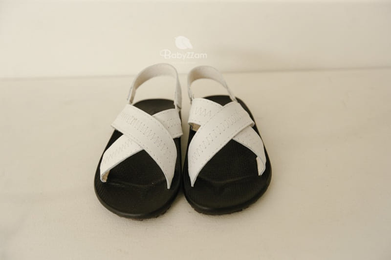 BABYZZAM - Korean Children Fashion - #Kfashion4kids - Sheepskin Cross Sandals - 9