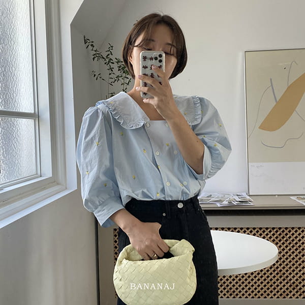BANANA J - Korean Children Fashion - #Kfashion4kids - Mom Luna Blouse  - 3