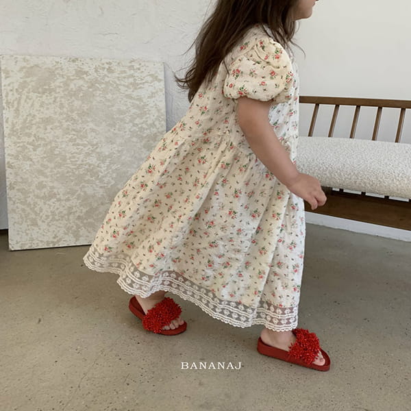 BANANA J - Korean Children Fashion - #Kfashion4kids - Rose One-piece