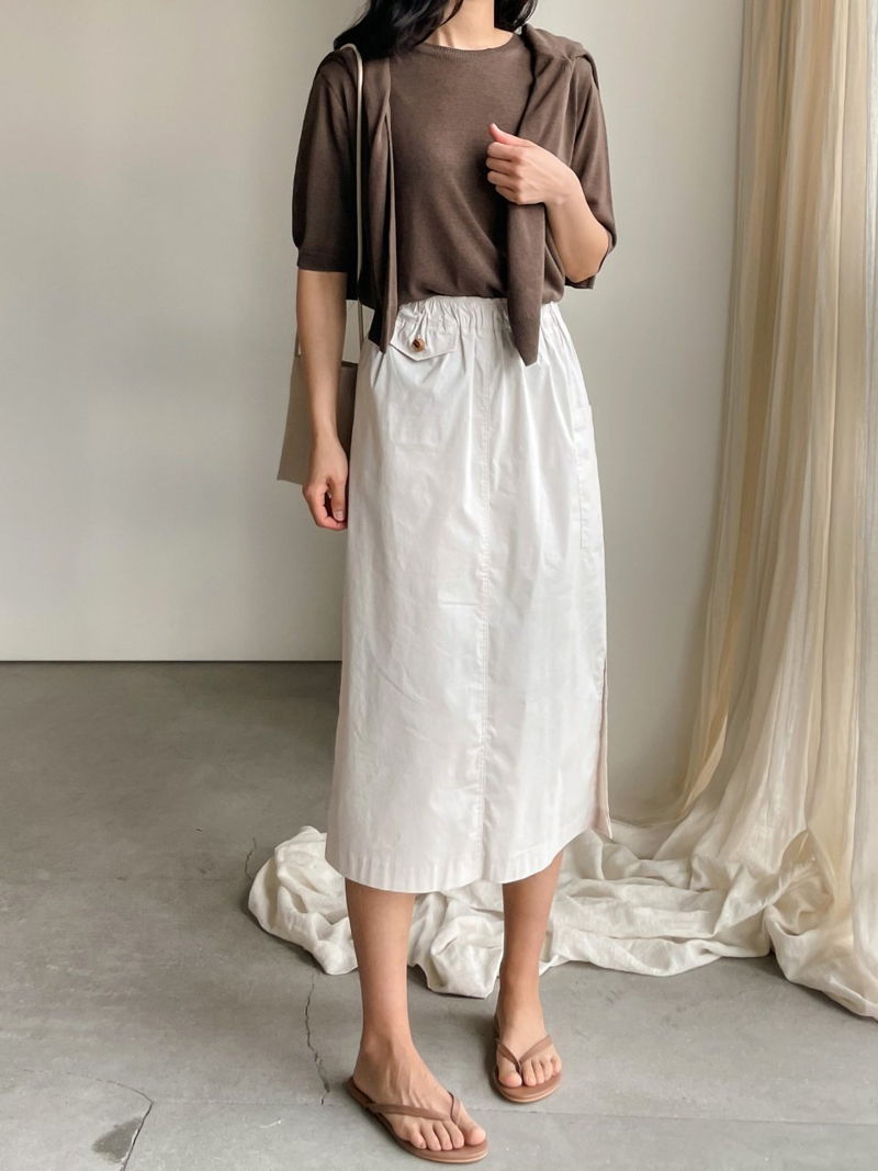 BARI - Korean Women Fashion - #Kfashion - Side Pocket Skirt - 5