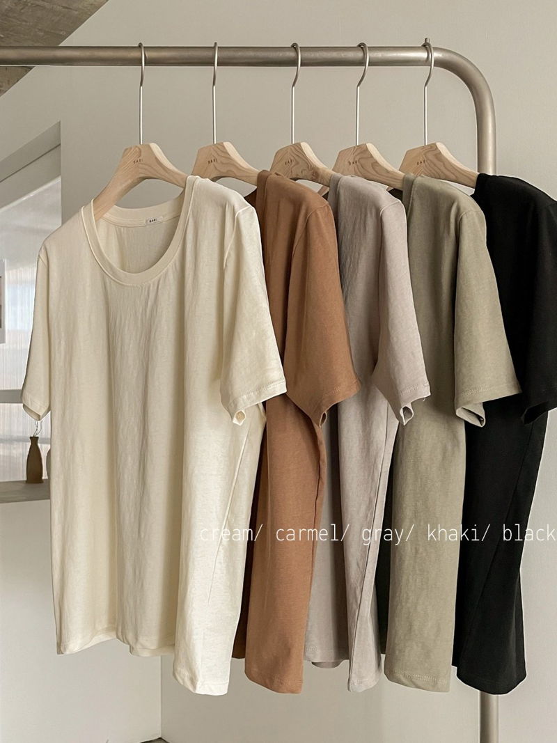 BARI - Korean Women Fashion - #Kfashion - Cool Short Sleeved Tee