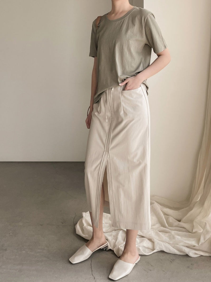 BARI - Korean Women Fashion - #Kfashion - Cool Short Sleeved Tee - 5