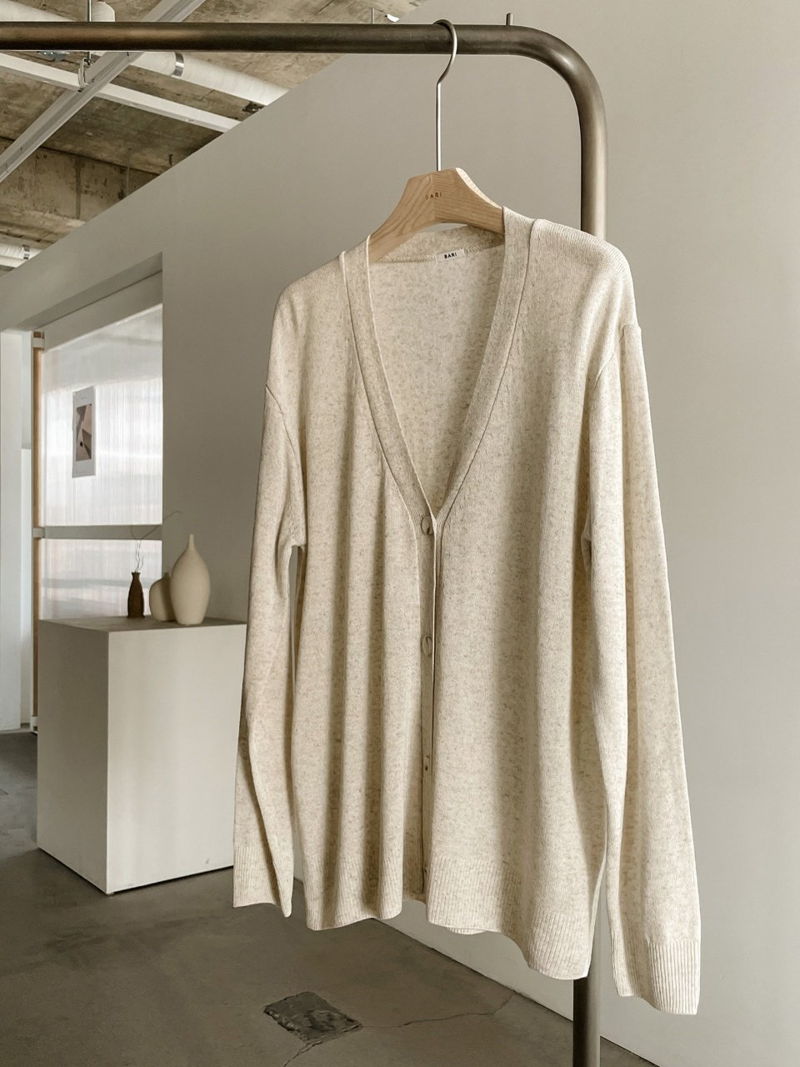 BARI - Korean Women Fashion - #Kfashion - Linen Basic Cardigan - 2