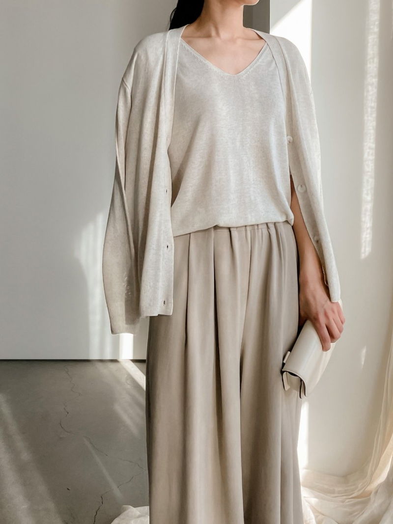 BARI - Korean Women Fashion - #Kfashion - Linen Basic Cardigan - 3