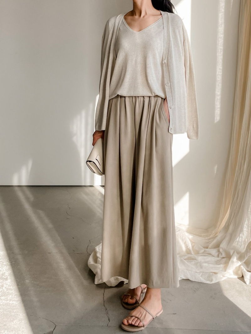BARI - Korean Women Fashion - #Kfashion - Linen Basic Cardigan - 5