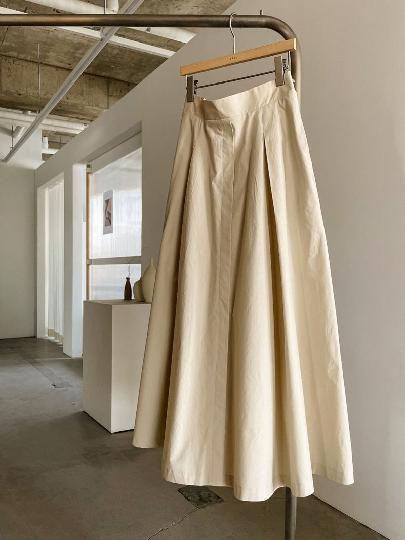 BARI - Korean Women Fashion - #Kfashion - Cotton Pintuck Skirt - 4