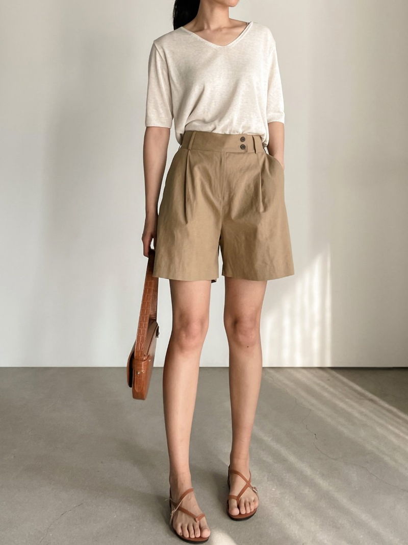 BARI - Korean Women Fashion - #Kfashion - Monaco Half Pants - 4