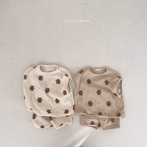 BELLA BAMBINA - Korean Children Fashion - #Kfashion4kids - Bebe Dori Dori Top Bpttpm Set - 2