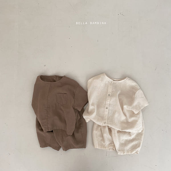 BELLA BAMBINA - Korean Children Fashion - #Kfashion4kids - Brother and Sister Top Bottom Set - 2