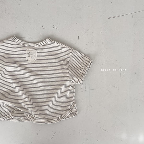 BELLA BAMBINA - Korean Children Fashion - #Kfashion4kids - Bebe Stripes Rappa Tee - 10
