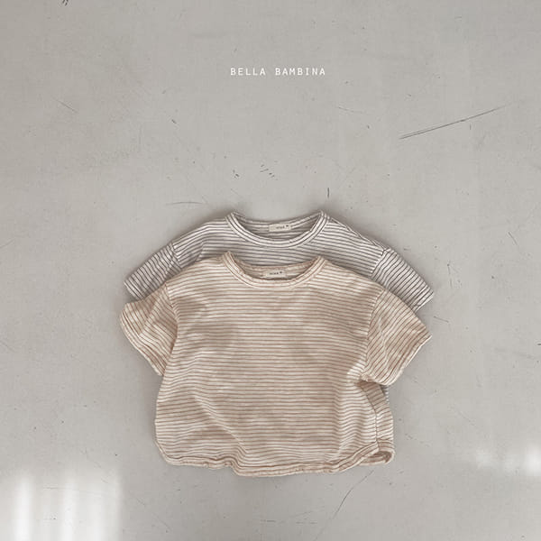 BELLA BAMBINA - Korean Children Fashion - #Kfashion4kids - Bebe Stripes Rappa Tee - 11