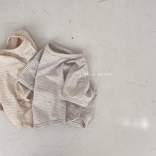 BELLA BAMBINA - Korean Children Fashion - #Kfashion4kids - Bebe Stripes Rappa Tee - 2