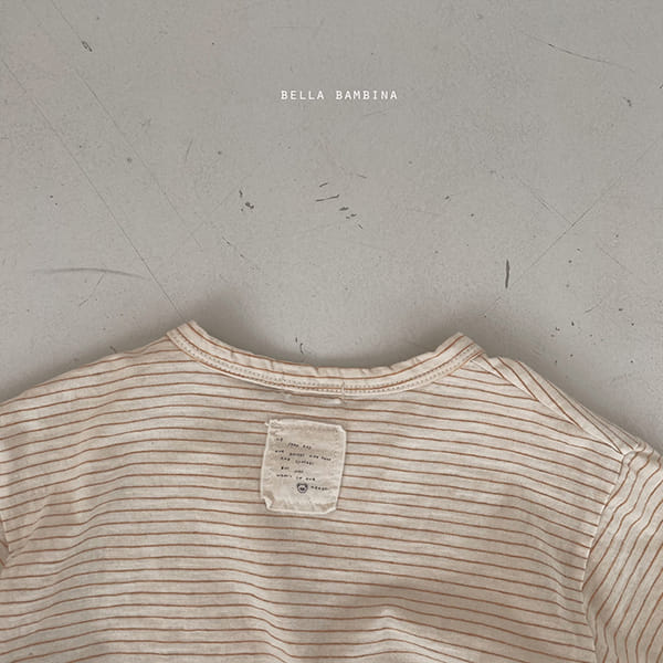 BELLA BAMBINA - Korean Children Fashion - #Kfashion4kids - Bam Bam Stripes Rappa Tee - 8