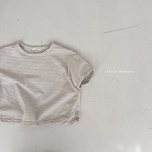 BELLA BAMBINA - Korean Children Fashion - #Kfashion4kids - Bam Bam Stripes Rappa Tee - 9