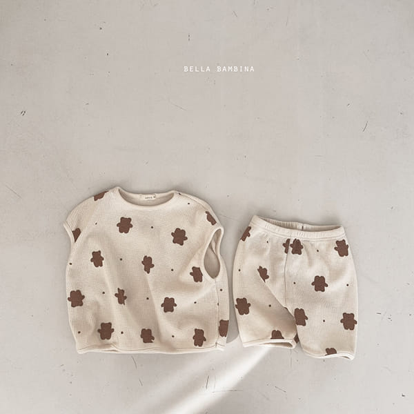 BELLA BAMBINA - Korean Children Fashion - #Kfashion4kids - Summer Dori Dori Top Bottom Set - 4