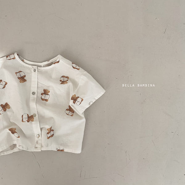 BELLA BAMBINA - Korean Children Fashion - #Kfashion4kids - Bbeb Brother and Sister Bear Top Bottom Set - 8
