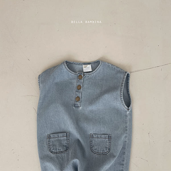 BELLA BAMBINA - Korean Children Fashion - #Kfashion4kids - Bebe Bubble Denim Bodysuit - 5