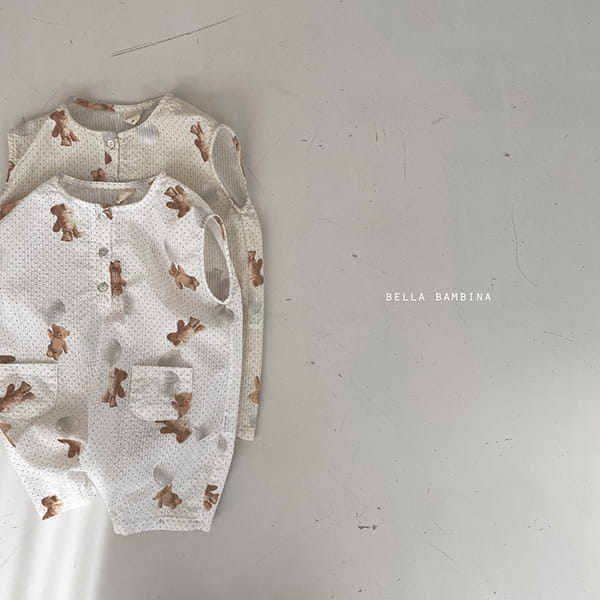 BELLA BAMBINA - Korean Children Fashion - #Kfashion4kids - Bebe Bubble Bear Boddysuit - 2