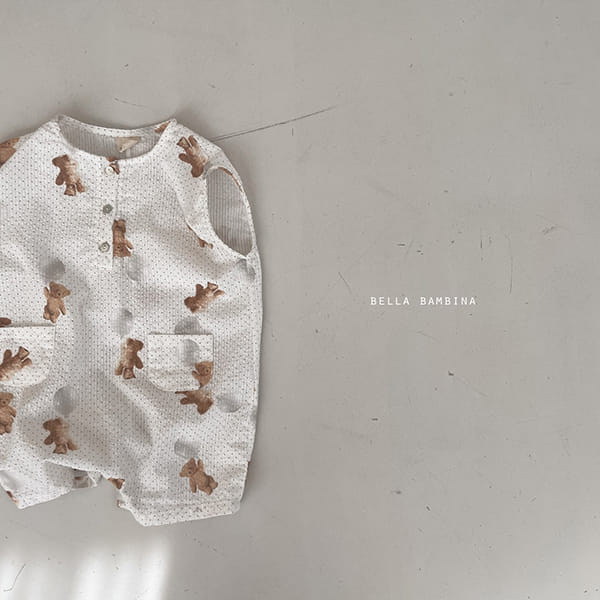 BELLA BAMBINA - Korean Children Fashion - #Kfashion4kids - Bebe Bubble Bear Boddysuit - 4