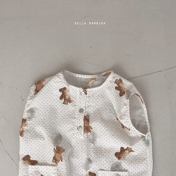 BELLA BAMBINA - Korean Children Fashion - #Kfashion4kids - Bebe Bubble Bear Boddysuit - 5