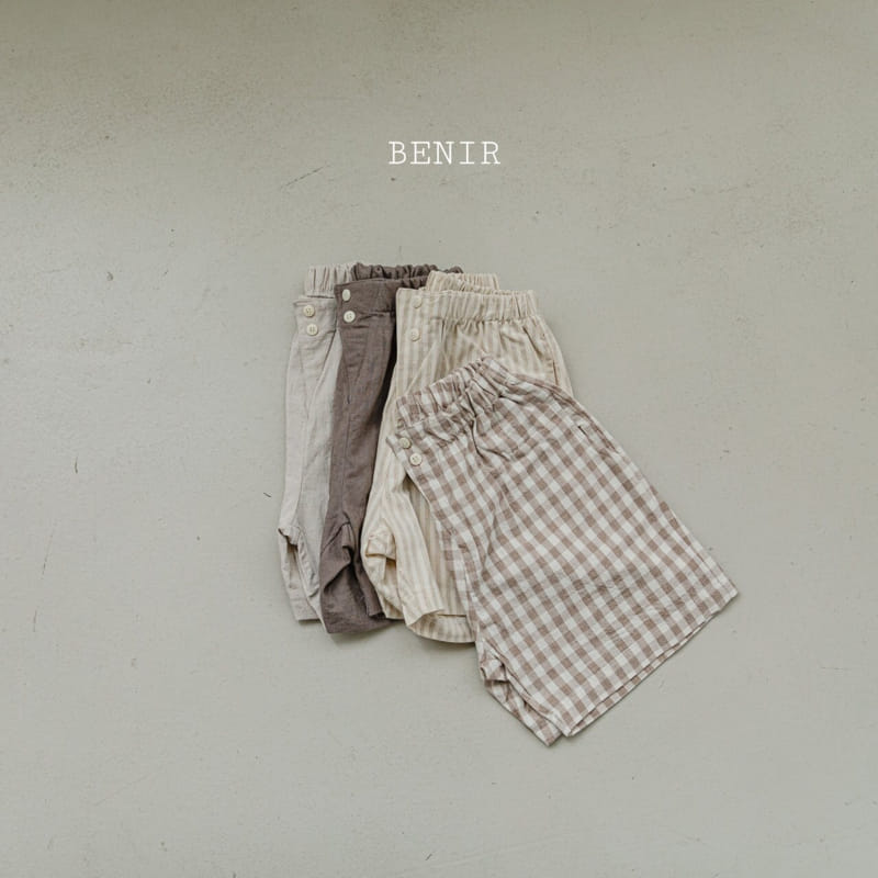 BENIR - Korean Children Fashion - #Kfashion4kids - Triangle Linen Shorts - 2