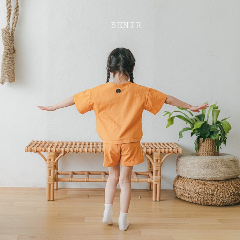BENIR - Korean Children Fashion - #Kfashion4kids - Smile Short Sleeves Bottom Set - 12