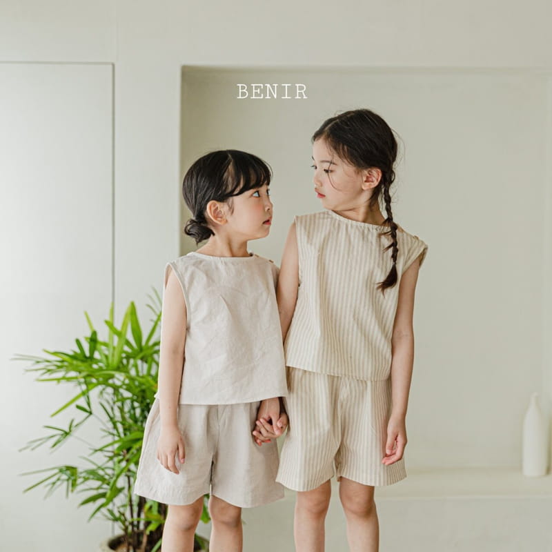 BENIR - Korean Children Fashion - #Kfashion4kids - Circle Linen Sleeveless - 6