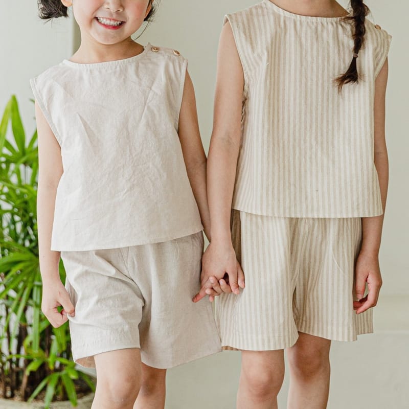 BENIR - Korean Children Fashion - #Kfashion4kids - Circle Linen Sleeveless - 9