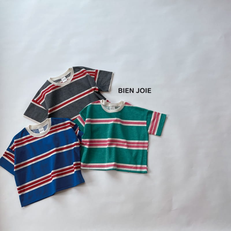 BIEN JOIE - Korean Children Fashion - #Kfashion4kids - Euro Stripes Tee - 10