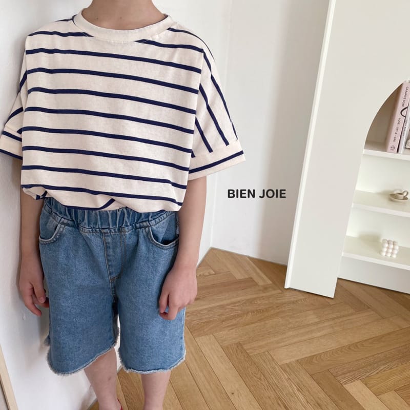 BIEN JOIE - Korean Children Fashion - #Kfashion4kids - Joie Denim Shorts - 12