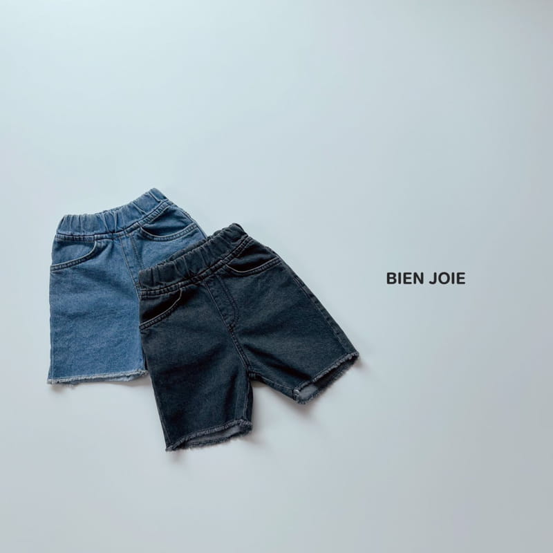 BIEN JOIE - Korean Children Fashion - #Kfashion4kids - Joie Denim Shorts - 7