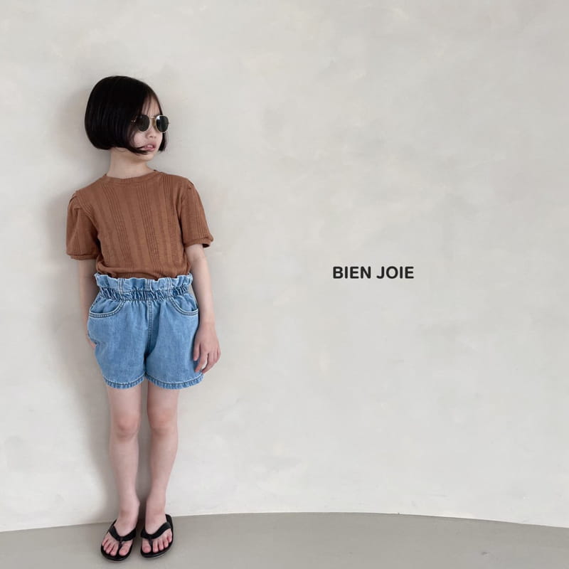 BIEN JOIE - Korean Children Fashion - #Kfashion4kids - Anna Denim Shorts