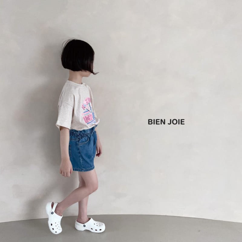 BIEN JOIE - Korean Children Fashion - #Kfashion4kids - Anna Denim Shorts - 4