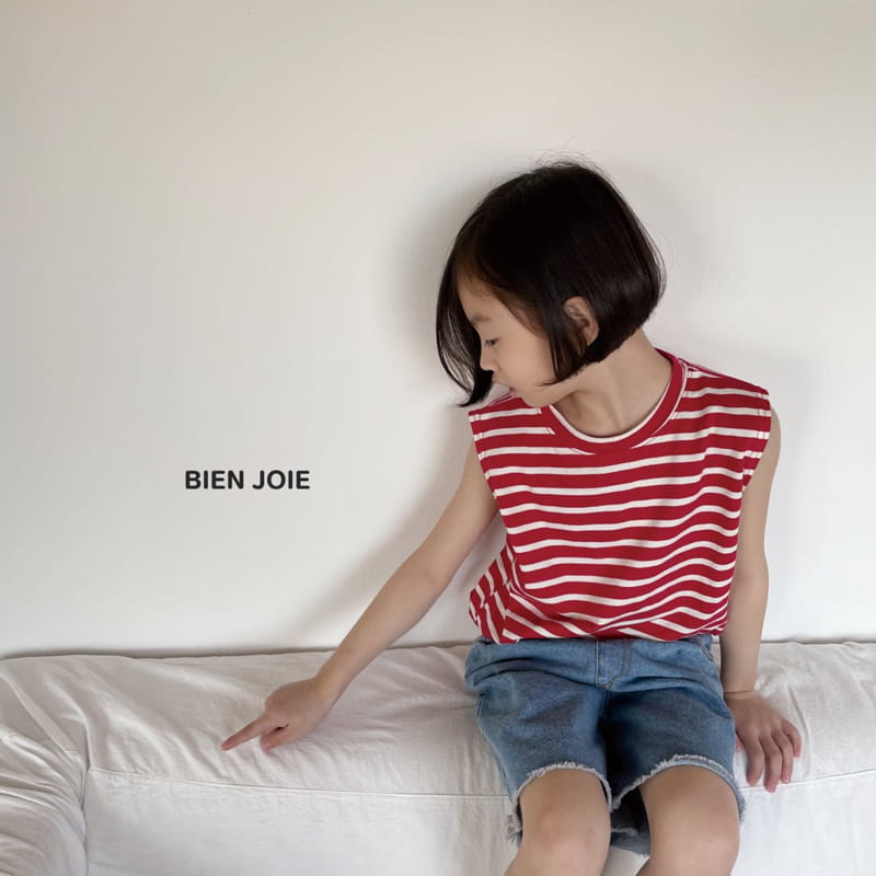 BIEN JOIE - Korean Children Fashion - #Kfashion4kids - Slide Sleeveless Tee - 8
