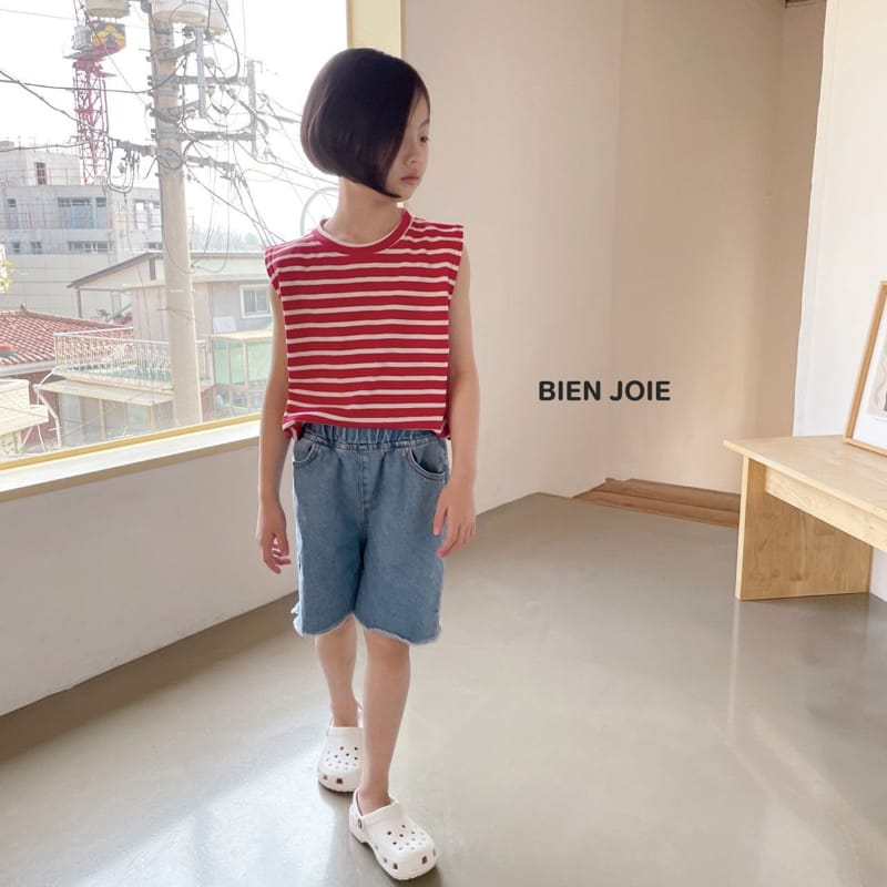 BIEN JOIE - Korean Children Fashion - #Kfashion4kids - Slide Sleeveless Tee - 9