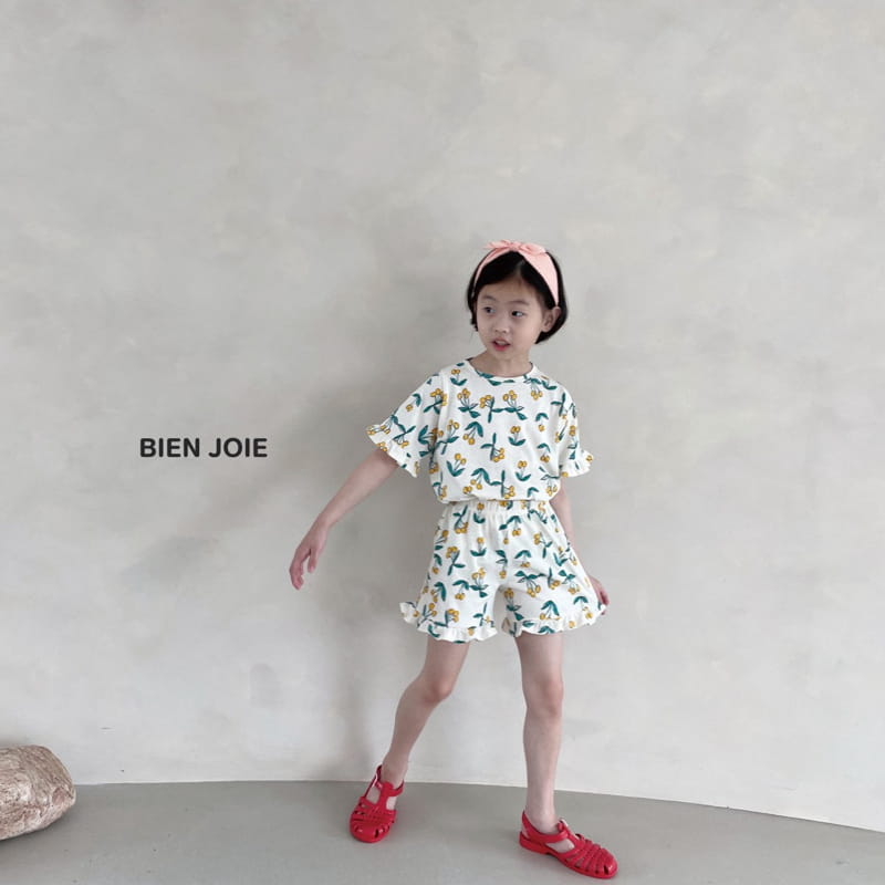 BIEN JOIE - Korean Children Fashion - #Kfashion4kids - Raspberry Top Bottom Set - 10