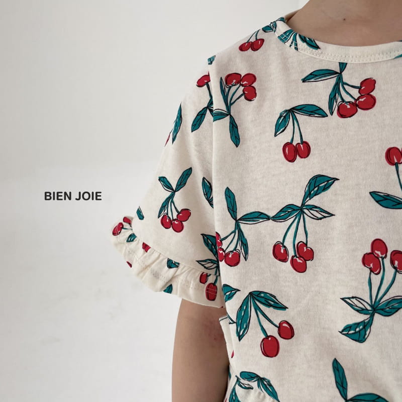 BIEN JOIE - Korean Children Fashion - #Kfashion4kids - Raspberry Top Bottom Set - 11
