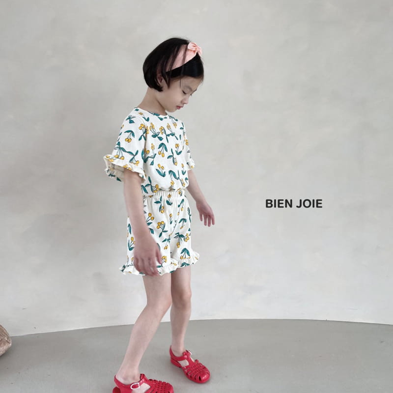 BIEN JOIE - Korean Children Fashion - #Kfashion4kids - Raspberry Top Bottom Set - 9