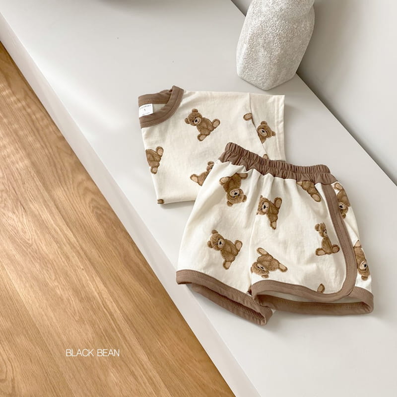 BLACK BEAN - Korean Children Fashion - #Kfashion4kids - Hush Top Bottom Set