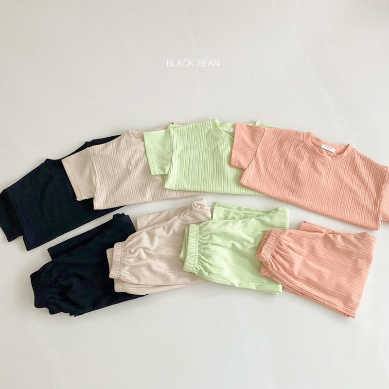 BLACK BEAN - Korean Children Fashion - #Kfashion4kids - Mom Cool Top Bottom Set - 3
