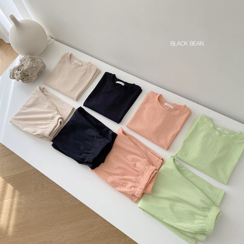 BLACK BEAN - Korean Children Fashion - #Kfashion4kids - Mom Cool Top Bottom Set - 6